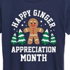 Women's - Instant Message - Happy Ginger Bread Appreciation Month Christmas Short Sleeve Graphic T-Shirt - 2 of 4