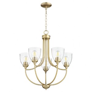 Quorum Lighting Enclave 5-Light Aged Brass Chandelier - 1 of 1