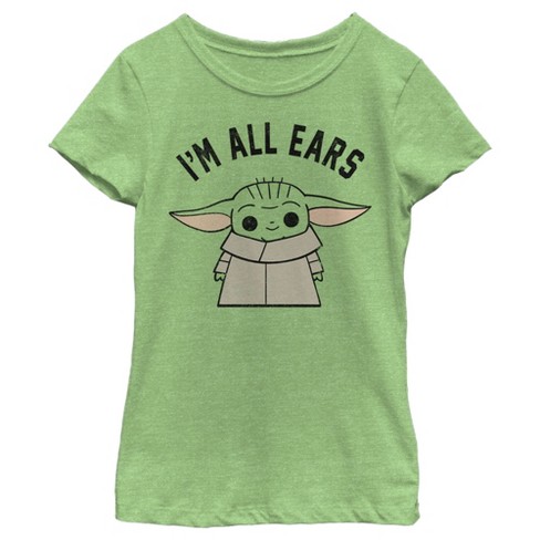 Girl\'s Star Wars The Mandalorian The Child I\'m All Ears T-shirt : Target
