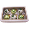 Kurt Adler Glass Ball Christmas Tree Ornament Set, Irish Design, Silver & Light Green 3" (6-Count) - 2 of 4