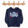 The Juniper Shop Patriotic 1776 Checkered Toddler Hoodie - 2 of 4