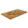 1'4" x 2'4" Happy Fall Y'all Indoor/Outdoor Coir Doormat Black/Brown - Entryways: Wheat Design, PVC Backed, Shake Clean - 2 of 4