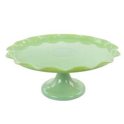 Martha Stewart Jadeite Glass Cake Stand