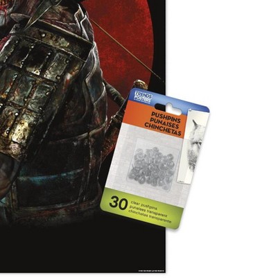 clear push pins bundle