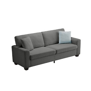 83 Inch Modern Sofa, 3 Seat Couch With Wide Armrests, Deep Seat Couch, Comfy Upholstered Sofa for Living Room, Bedroom, Office - 1 of 4