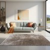 LIVN CO. Modern Abstract Soft Plush Area Rug, Grey/Cream - 2 of 4