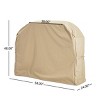 Coolbibila-BBQ Grill Cover With Weather-Resistant,Grill Cover Outdoor Easy To Clean, Grill Cover Beige With Double-Stitched Seam And Reinforced Stress - 4 of 4