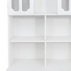 CAVINAS Home Office Desk Modern L-Shaped Computer Desk with Bookshelf, Storage Drawers and Cabinets for Office - 3 of 4