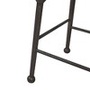 Wood & Metal Counter Height Saddle Stool with Ergonomic Seat, Industrial Base and Durable Construction for Kitchen Island - 2 of 4