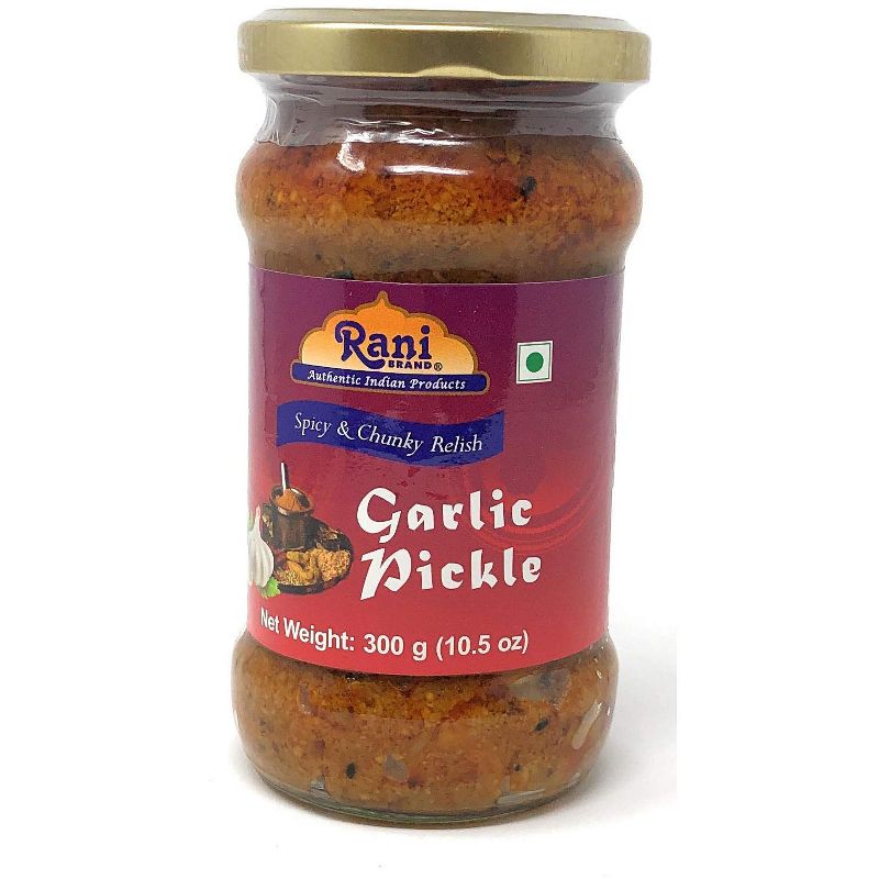 Garlic Pickle Mild (Achar, Indian Relish) - 10.5oz (300g) - Rani Brand Authentic Indian Products, 1 of 6
