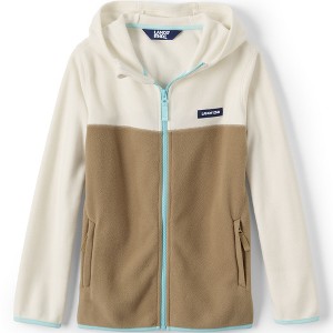 Lands' End Kids Fleece Full Zip Jacket with Hood - 1 of 4