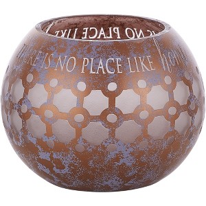 Pavilion Gift Company - Love Lives Here Bronze - 5" Round Votive Holder - Candle Holders - 1 of 4