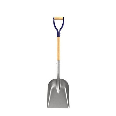 Bon Tool 84-698 Scoop Shovel - Aluminum 11-inch X 14-inch - 27-inch D Wood Handle