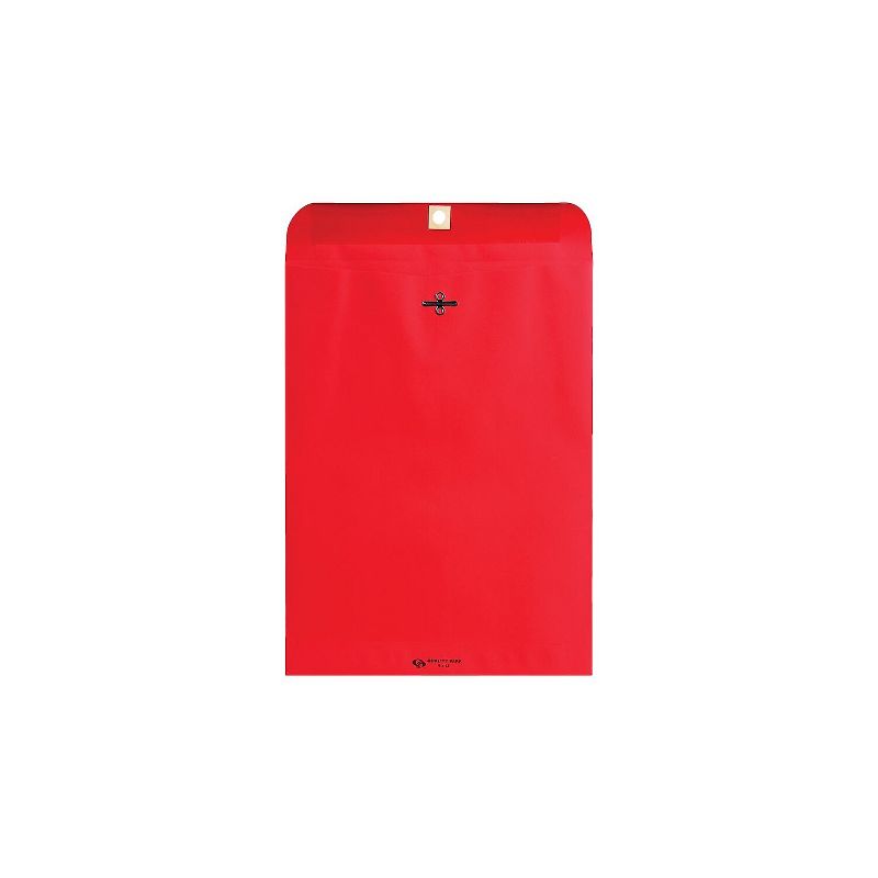 Quality Park Fashion Color Clasp Envelope 9 x 12 28lb Red 10/Pack 38734, 2 of 4