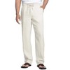 COOFANDY Men's Casual Linen Pants Elastic Waist Drawstring Beach Summer Pants Lightweight Linen Trousers - 2 of 4