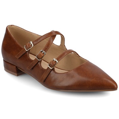 Journee Women's Gretel Multistrap Ballet Pumps