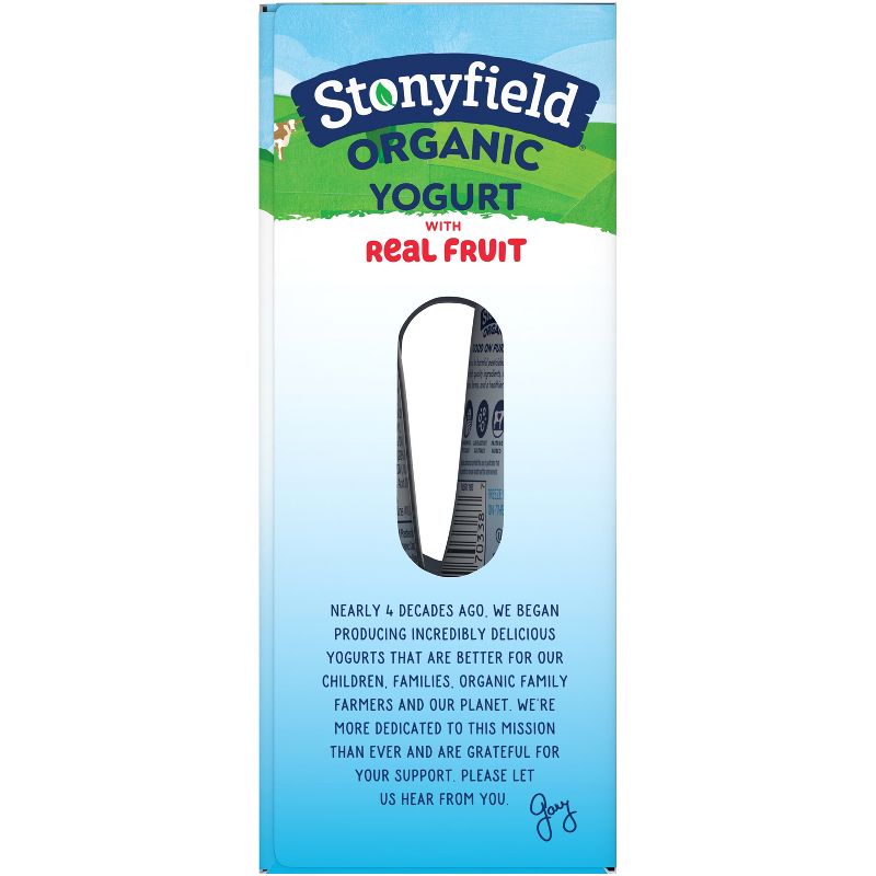 Stonyfield Organic Kids&#39; Strawberry Banana Yogurt - 4ct/3.5oz Pouches, 4 of 10