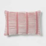 Oblong Woven Decorative Throw Pillow Mauve - Threshold™