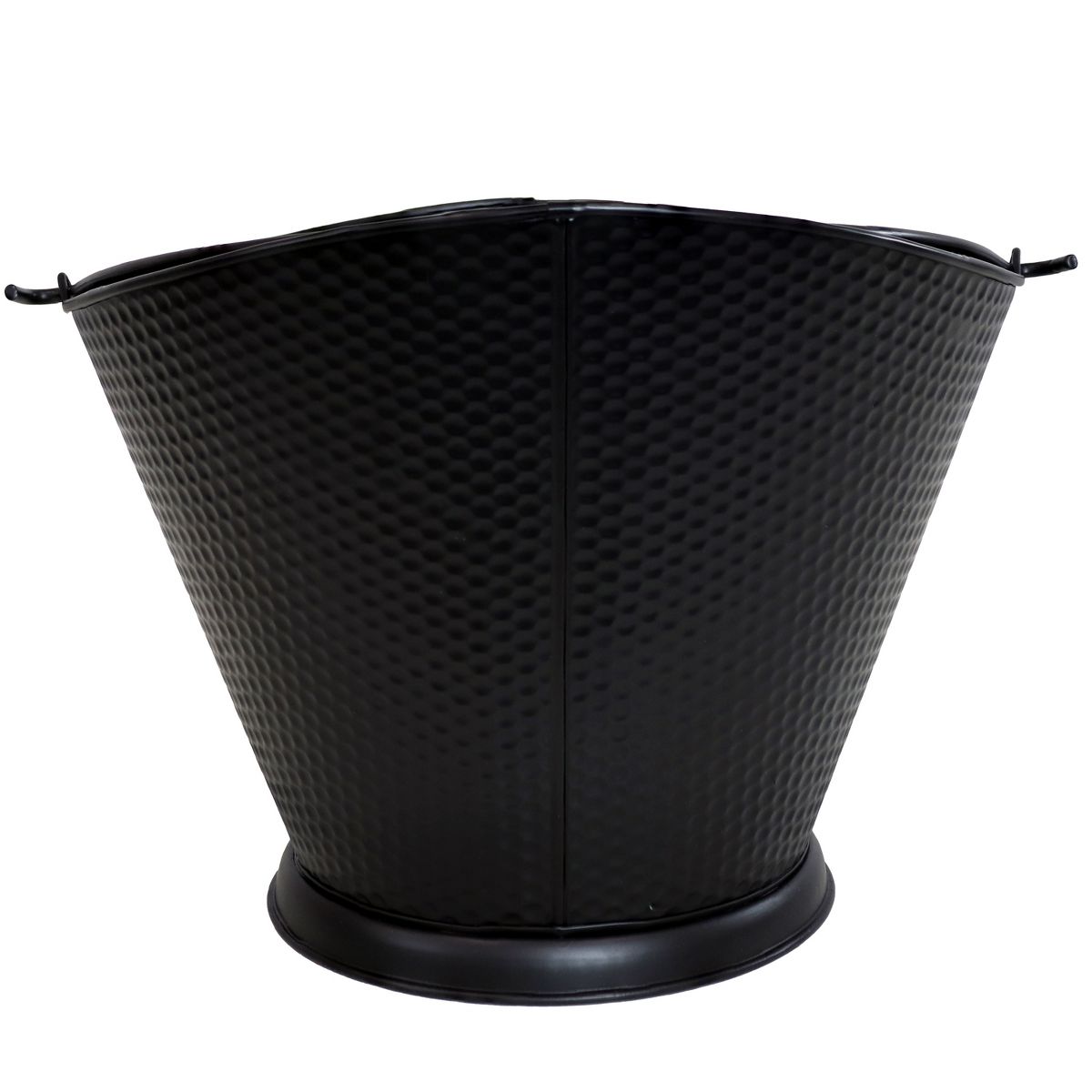 Sunnydaze Indoor/Outdoor 5-Gallon Iron Coal and Ash Bucket with Shovel and Brush - Black - thumbnail 7