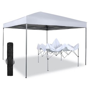 SKONYON 10' x10' Pop Up Canopy Tent Sun Shelter UV50+ Waterproof Canopy Top - 1 of 4