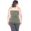 Women's Plus Size Tank Top - One Size Fits Most Plus - White Mark - 3 of 3