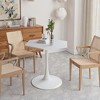 KTMBDW 31.50" Modern Hexagonal Coffee Table Space for Saving Living Room Small Tables, Side Table with MDF Top and Metal Base, Easy Assembly. - 3 of 4
