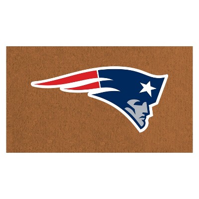 EvergreenNFLNew England Patriots Logo Natural Coir 28 x 16 Inches Indoor Outdoor Doormat