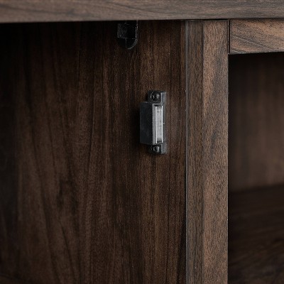Camden 48" Dark Walnut TV Stand with Electric Fireplace