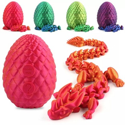 Kitcheniva 3D Printed Dragon Egg Fidget Toy 12" Red