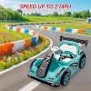 Kids Electric Go-Kart with 7AH Battery, Ride-On Race Car with Remote Control, Safety Belt, Slow Start, LED Headlights & Music - 4 of 4