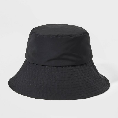 Fishing hat made of lightweight recycled material - black