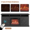 65" Fireplace TV Stand w/23" Glass Electric Fireplace for TVs Up to 80”, Modern Fireplace Entertainment Center w/Open Storage Shelf for Living Room - 4 of 4
