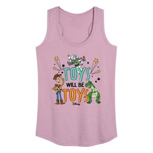 Women's - Disney - Toys Will Be Toys Graphic Racerback Tank - 1 of 4