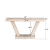 CAVINAS 60" Rustic Reclaimed Wood Entryway Console Table with 2-Tier Storage,Farmhouse Hallway Table for Living Room,Behind Sofa - 3 of 4