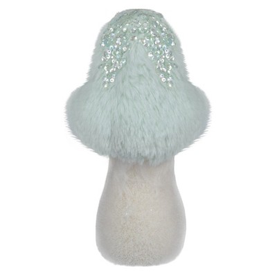 Northlight Christmas Mushroom with Sequins Decoration - 7.5" - Light Green