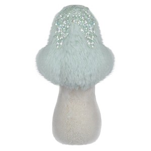 Northlight Christmas Mushroom with Sequins Decoration - 7.5" - Light Green - 1 of 3