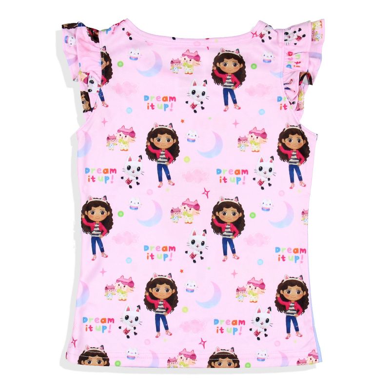 Gabby's Dollhouse Toddler Girls' Dream It Up Sleep Pajama Sleep Set Shorts Pink, 5 of 8