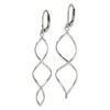 Chisel Stainless Steel Polished Twist Dangle Leverback Earrings - 4 of 4