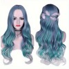 Jessie's Wig 28 Inch Wavy Wig Synthetic Wig Fish Blue 1 Pc/Pack - 3 of 4