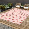 Emanuela Carratoni Strawberries on Pink Outdoor Rug - Deny Designs - 3 of 4