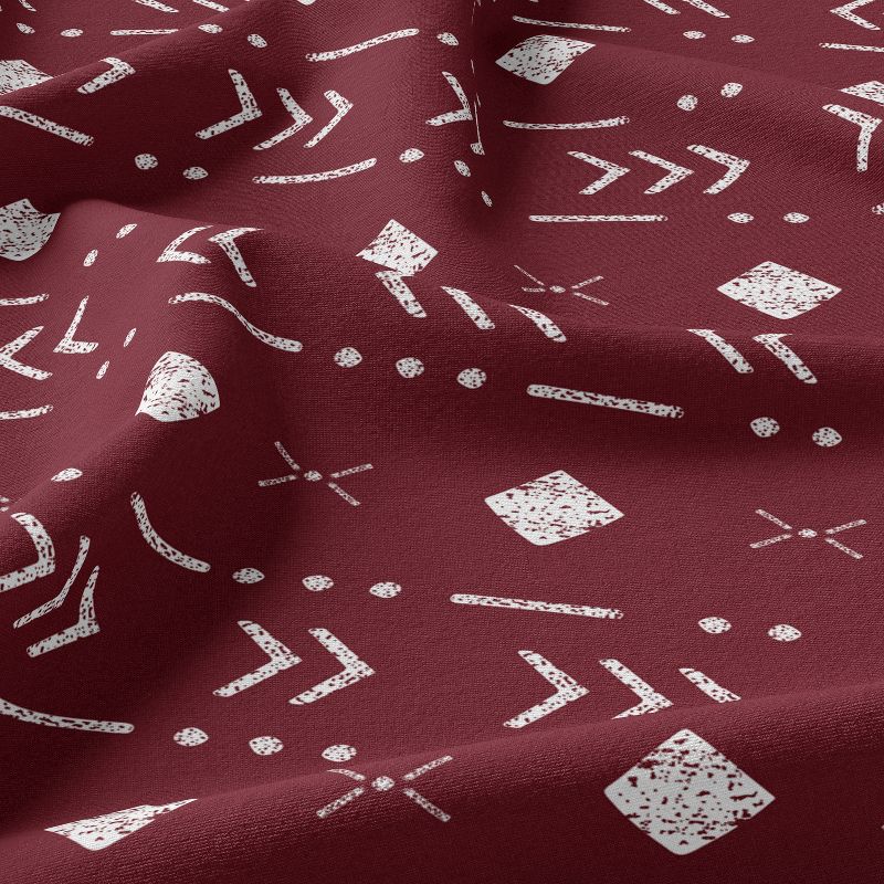 Sweet Jojo Designs Gender Neutral Unisex Kids Twin Sheet Set Boho Geometric Red and White 3pc, 5 of 7