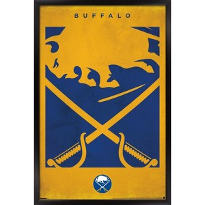 Trends International NHL Buffalo Sabres - Logo 25 Framed Wall Poster Prints - 1 of 4