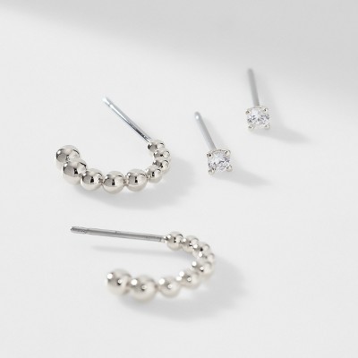 AJOA DOLLY DOT C HOOP EARRING SET