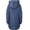 Sportoli Women's Winter Coat Down Alternative Hooded Long Vestee Puffer Jacket - 3 of 4