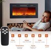 36" Ultra Thin Electric Fireplace Wall Mounted, Recessed Wall Fireplace Electric w/Remote Control & Touch Screen, Adjustable 12 Flame Colors 5 Speed - 3 of 4
