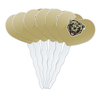 Kutztown Secondary Logo Heart Love Cupcake Picks Toppers Decoration Set of 6