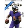 Trends International NFL Baltimore Ravens - Lamar Jackson Feature Series 23 Unframed Wall Poster Prints - 3 of 4