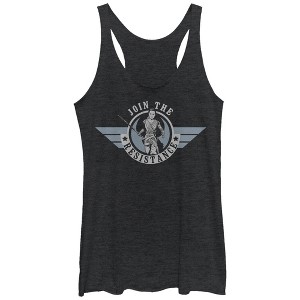 Women's Star Wars The Force Awakens Rey Join the Resistance Racerback Tank Top - 1 of 3