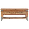 vidaXL Coffee Table 43.3 in.x20.5 in.x17.7 in. Solid Acacia Wood - 2 of 4