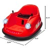 12V Bumper Car for Toddlers, Kids Electric Ride on Battery Toy with Parent Remote Control, 360 Degree Spin, 2-Speed, Music & LED Lights - 2 of 4